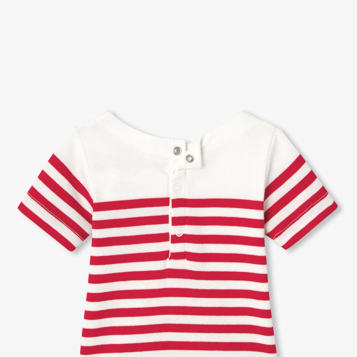 Baby boy sailor-style bodysuit - White/Red