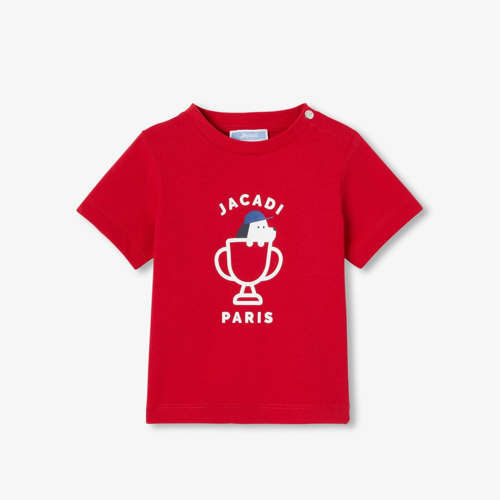 Baby boy short-sleeved cotton T-shirt