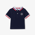 Baby boy short-sleeved polo shirt - Ink Blue