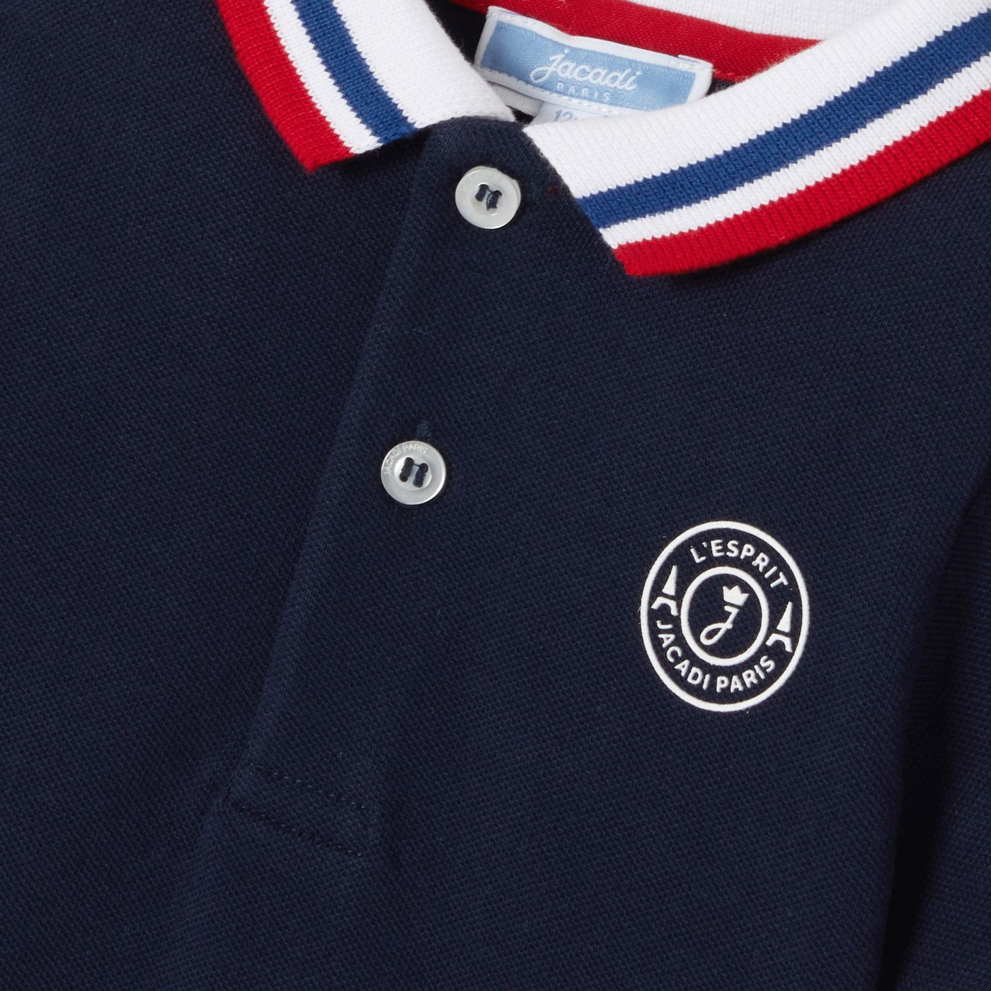 Baby boy short-sleeved polo shirt - Ink Blue