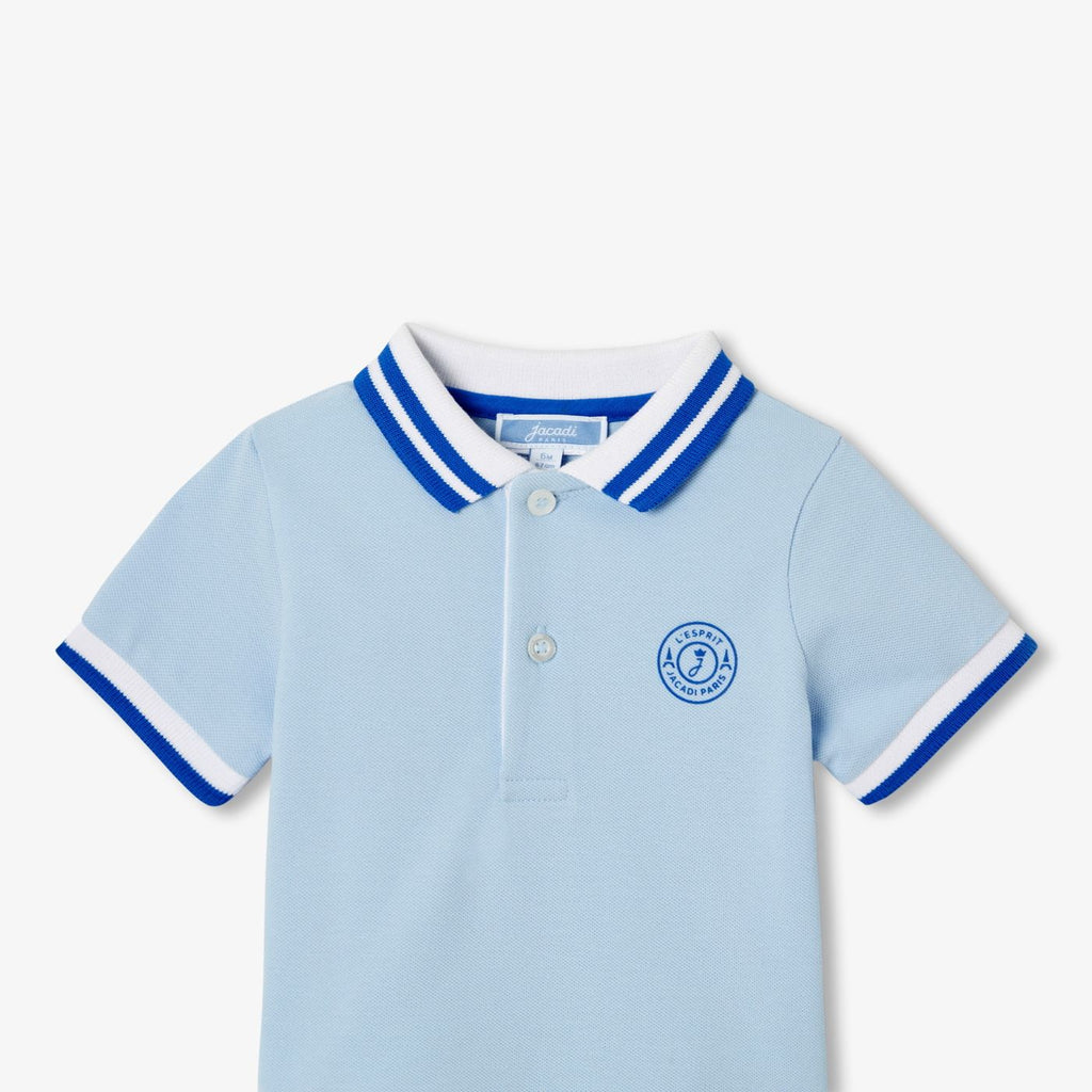 Baby boy short-sleeved polo shirt