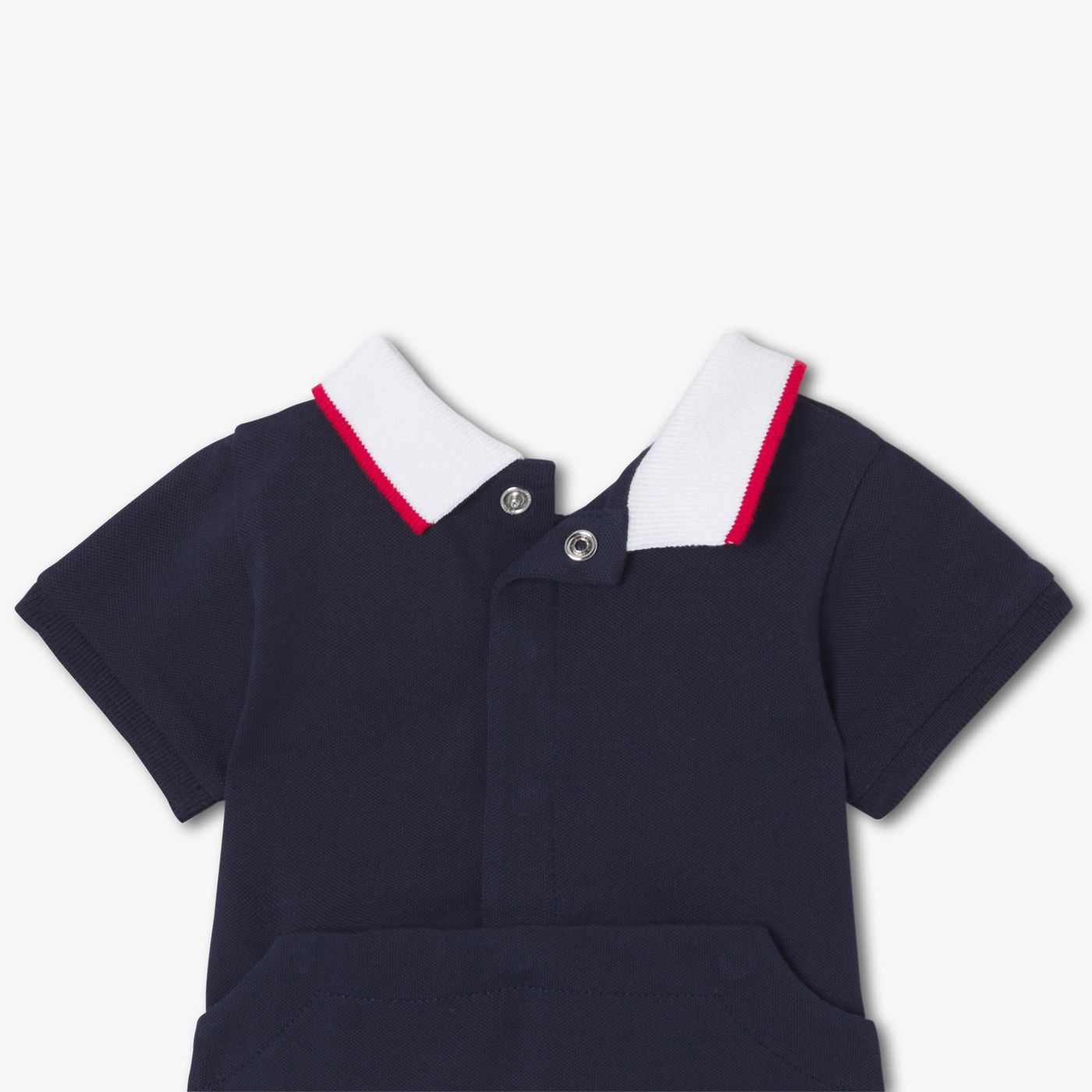Baby boy polo-style sleepsuit - Ink Blue