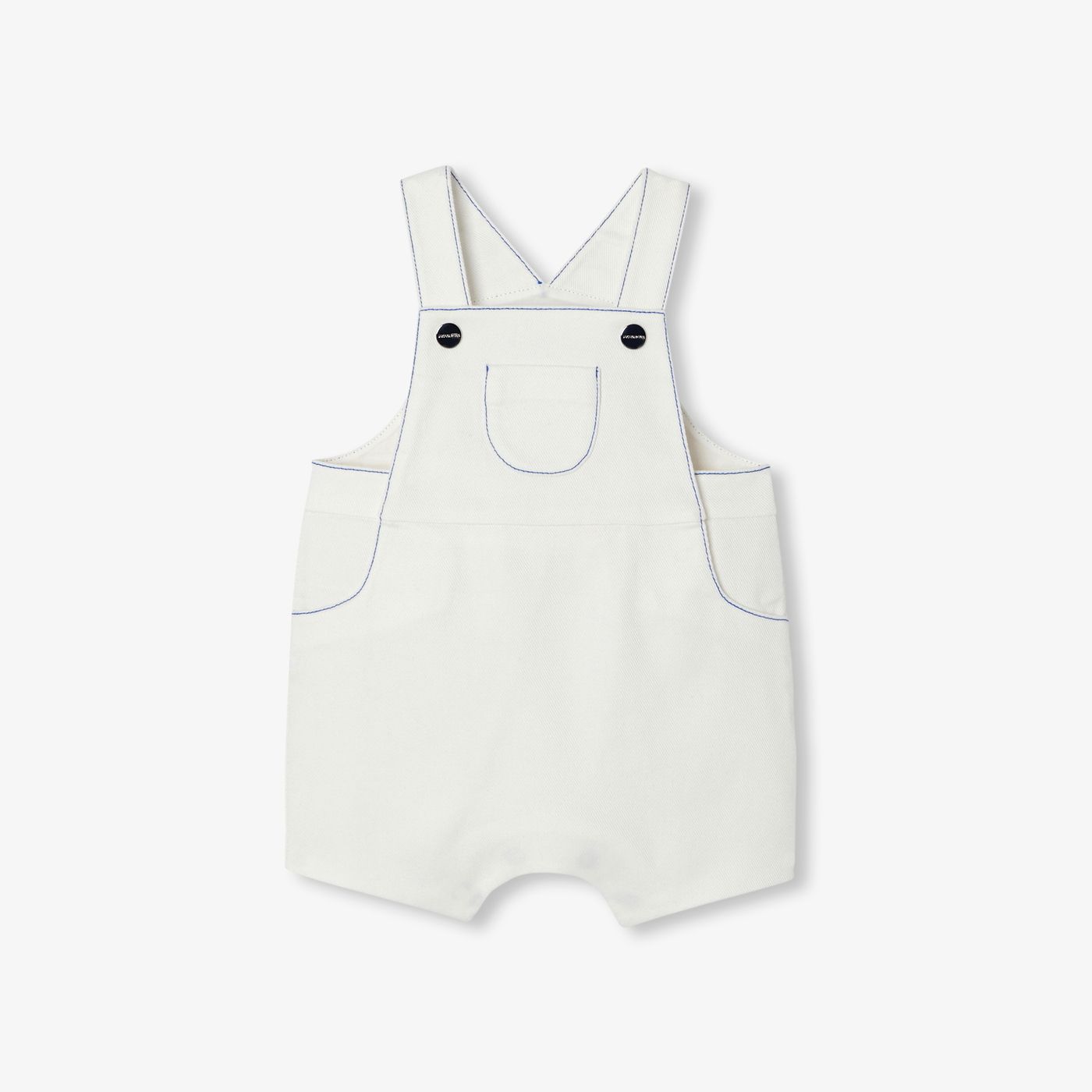 Baby boy soft denim dungarees - Jacadi Sweet White