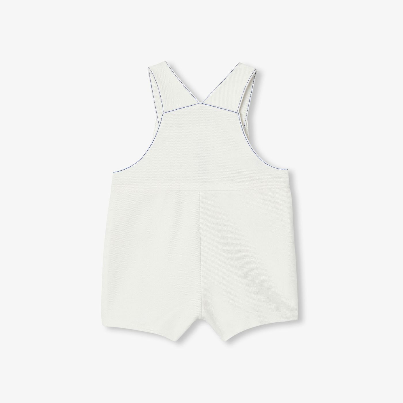 Baby boy soft denim dungarees - Jacadi Sweet White