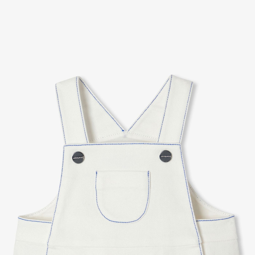 Baby boy soft denim dungarees - Jacadi Sweet White