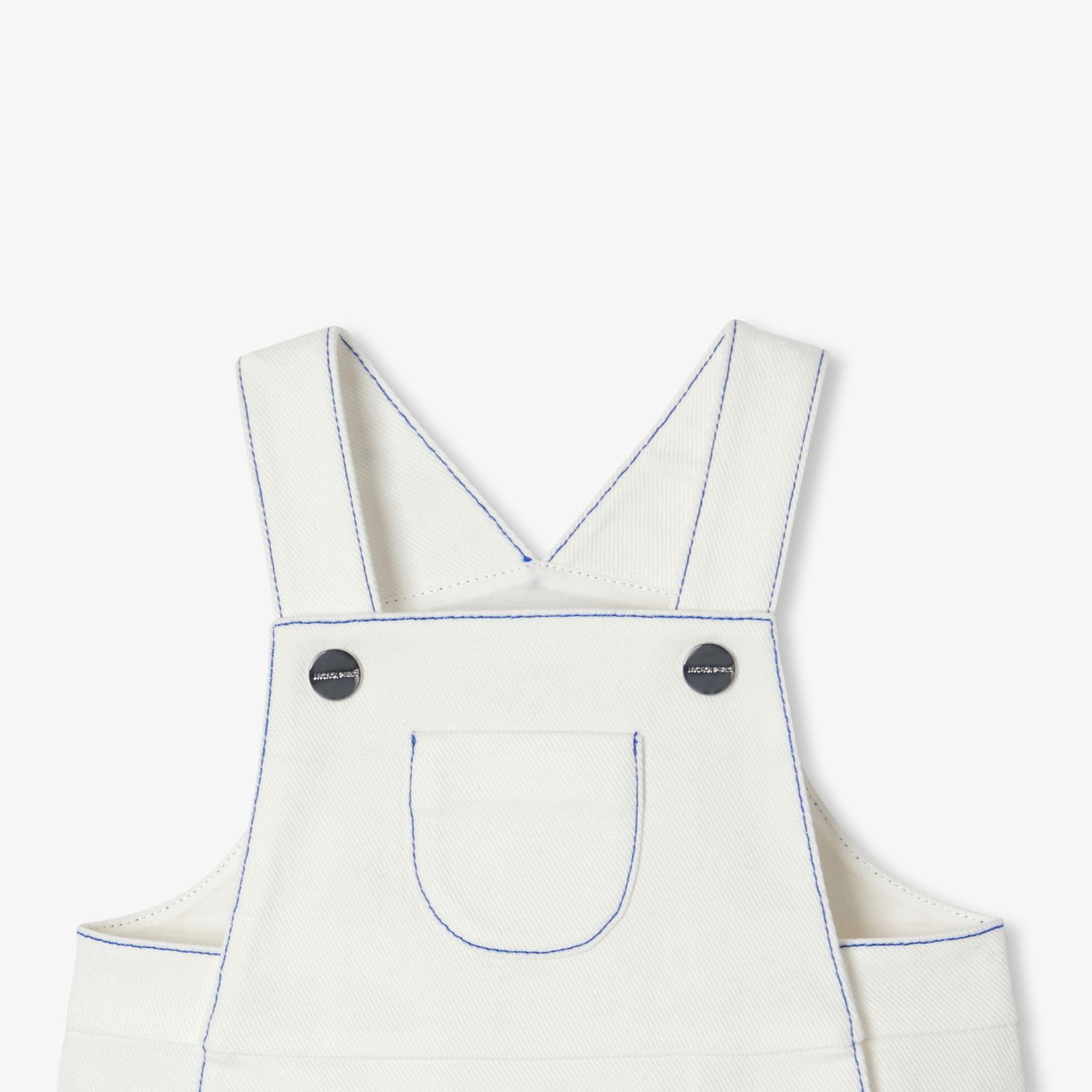 Baby boy soft denim dungarees - Jacadi Sweet White