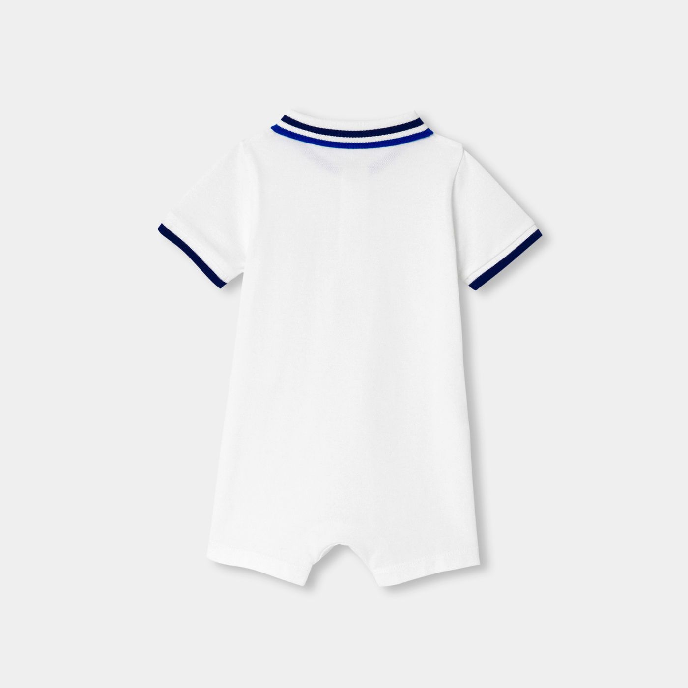 Short Romper Stile Polo shirt Baby Boy - Jacadi White