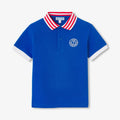 Boy cotton polo shirt - Royal Blue