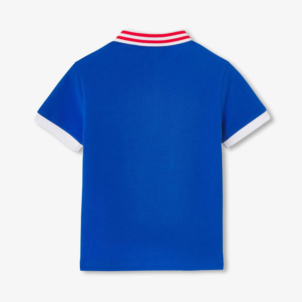 Boy cotton polo shirt - Royal Blue