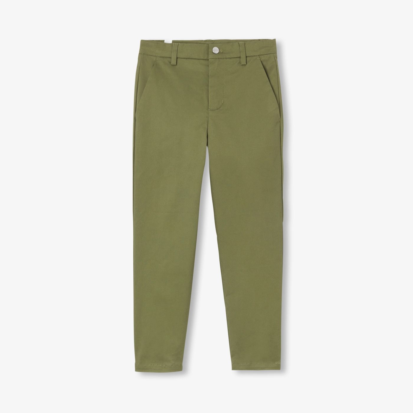 Boy straight twill trousers - Khaki