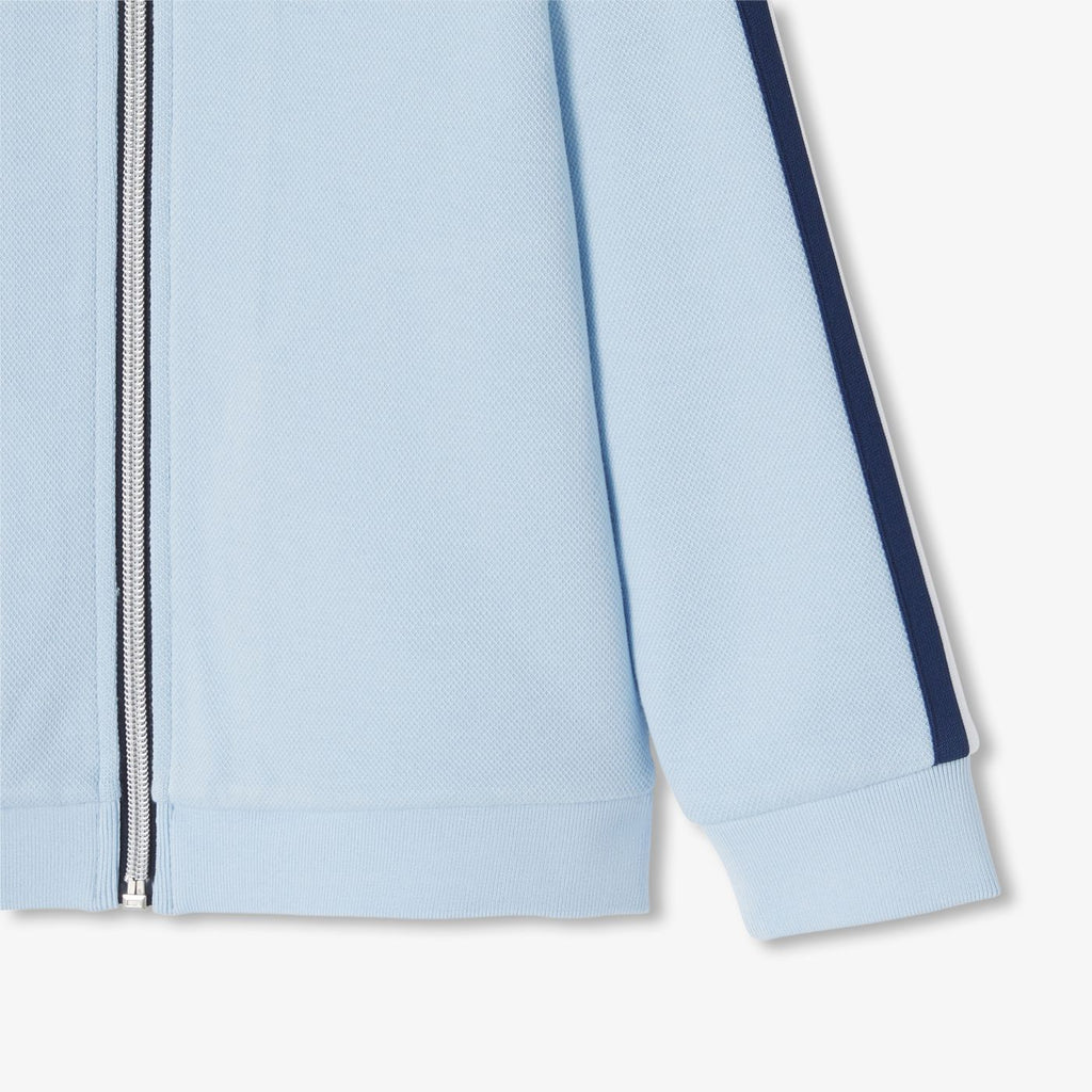 Boy double-faced pique zip-up sweatshirt - Jacadi Sky Blue