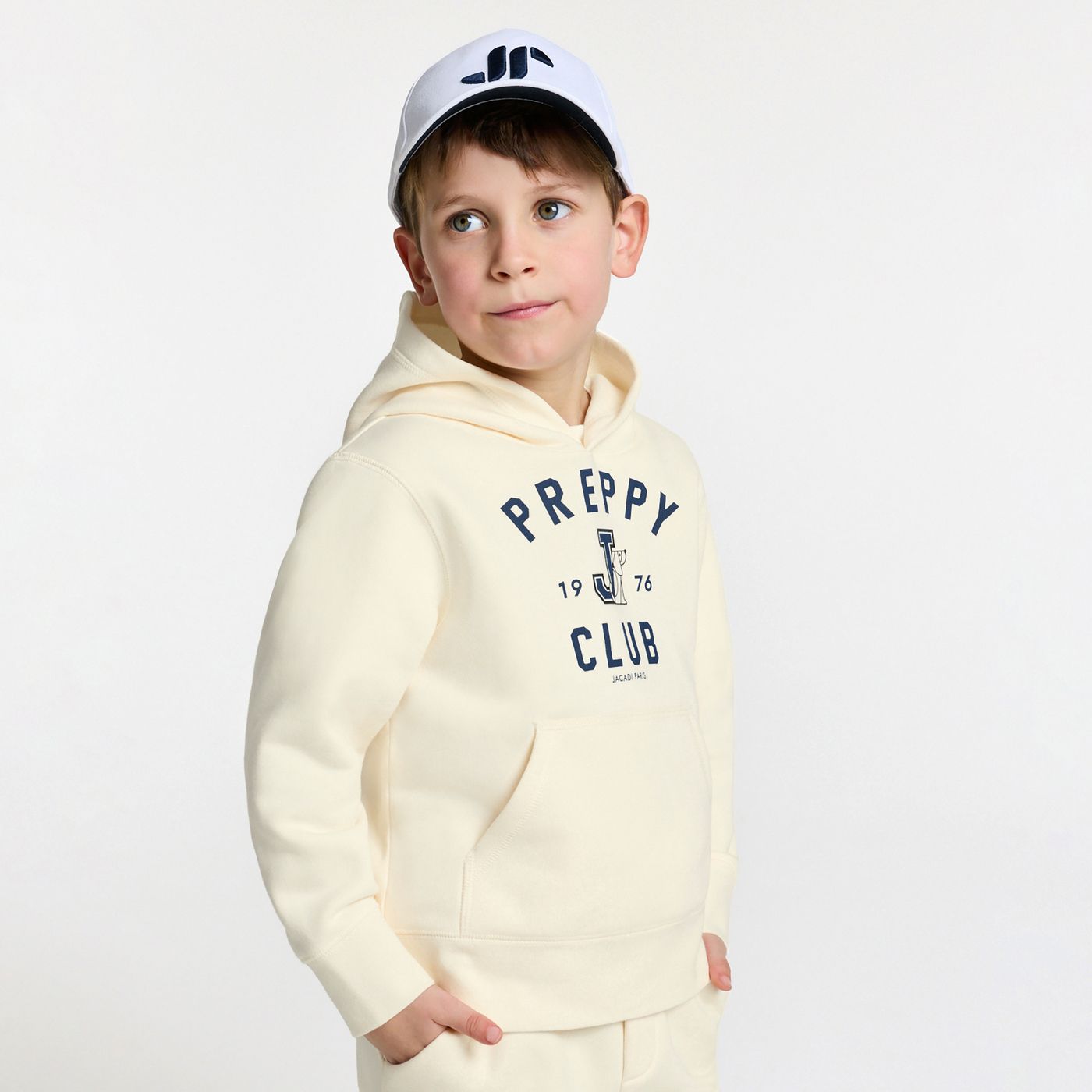 Boy hoodie - Rope Beige