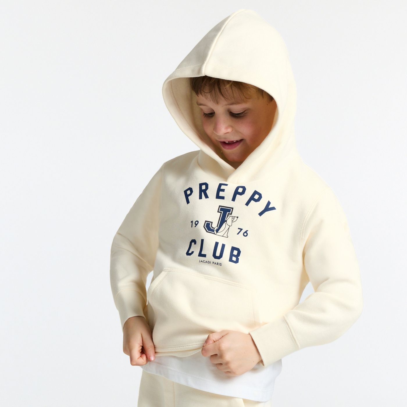 Boy hoodie - Rope Beige