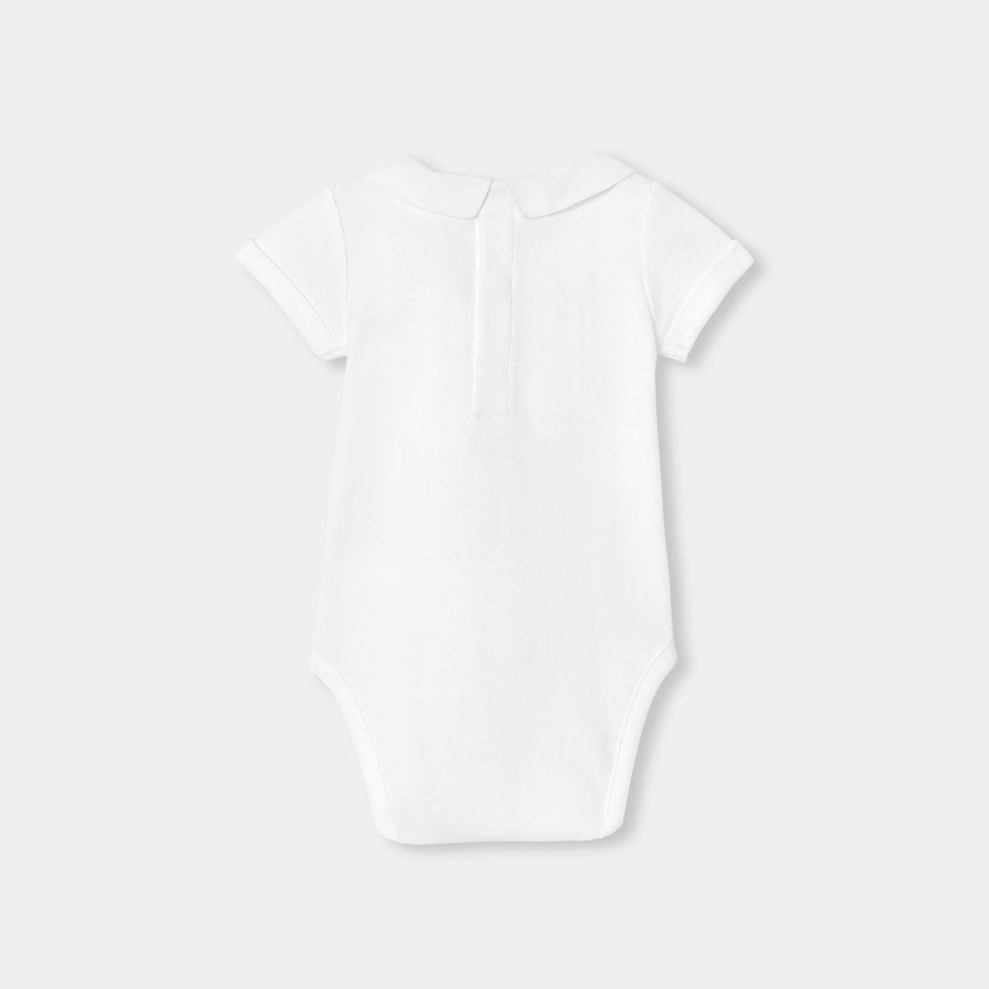 Baby boy short-sleeved cotton bodysuit - Jacadi White