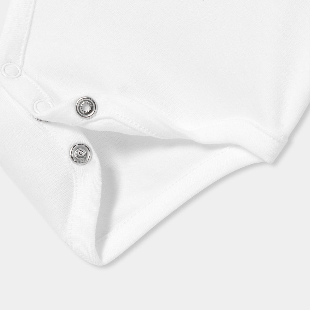 Baby boy short-sleeved cotton bodysuit - Jacadi White