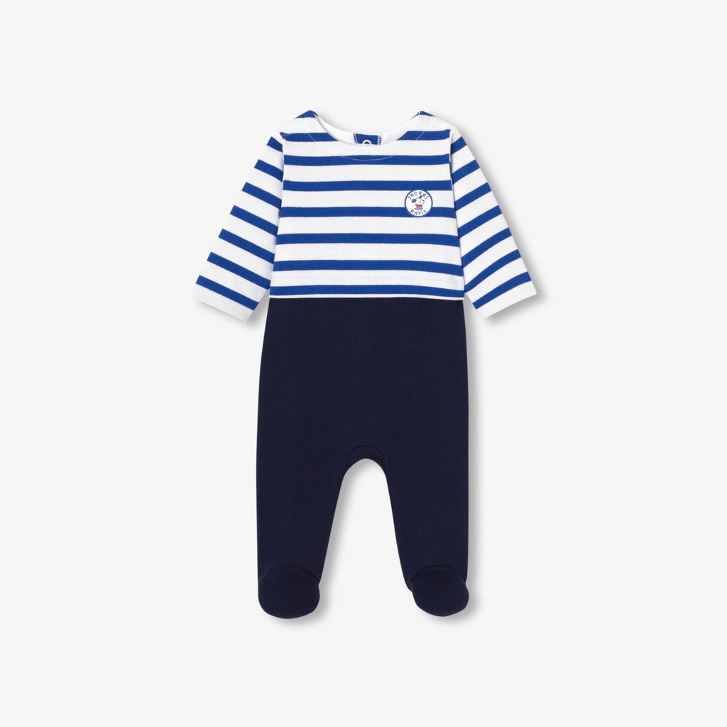 Baby boy sweatshirt pyjamas - Navy Blue/Multicolour