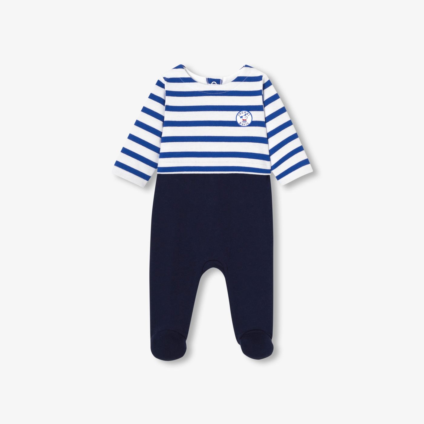 Baby boy sweatshirt pyjamas - Navy Blue/Multicolour