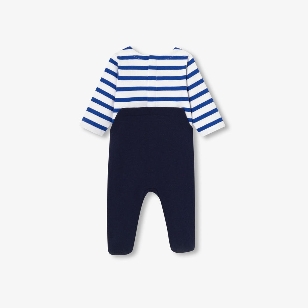 Baby boy sweatshirt pyjamas - Navy Blue/Multicolour