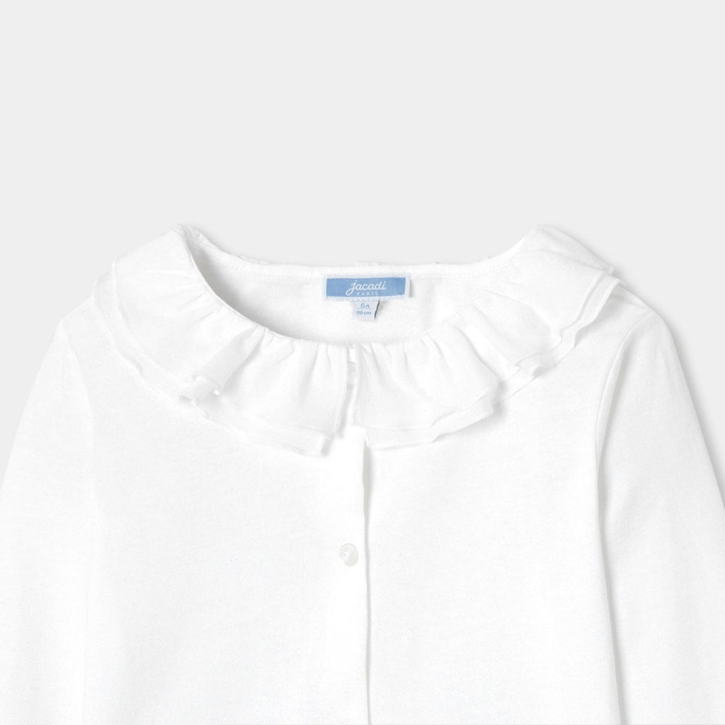 Girl poplin blouse - Jacadi White