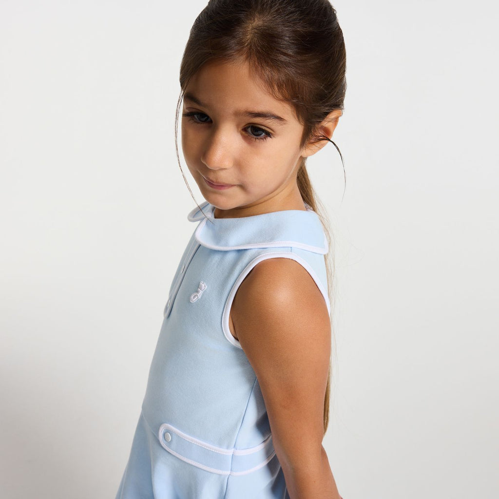 Girl tennis-style dress - Cloud