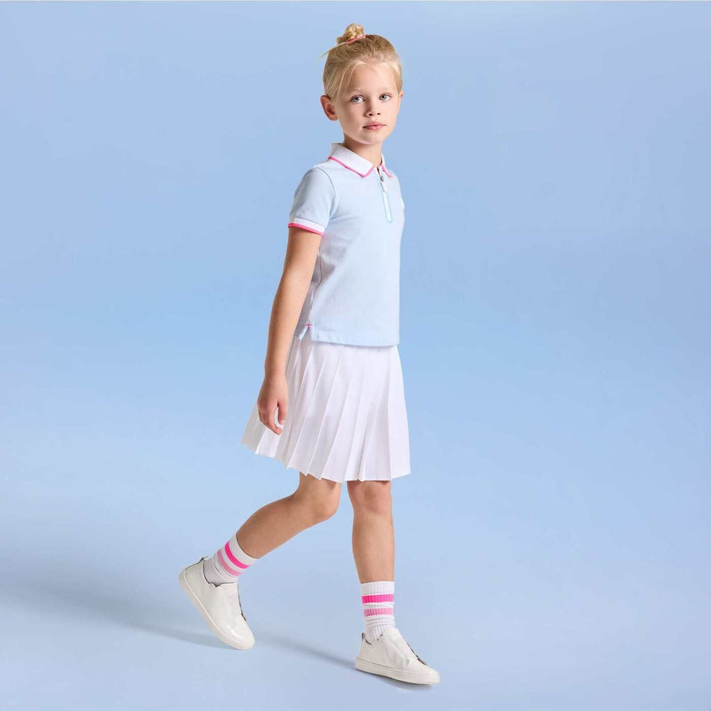 Girls' short-sleeved polo shirt shirt