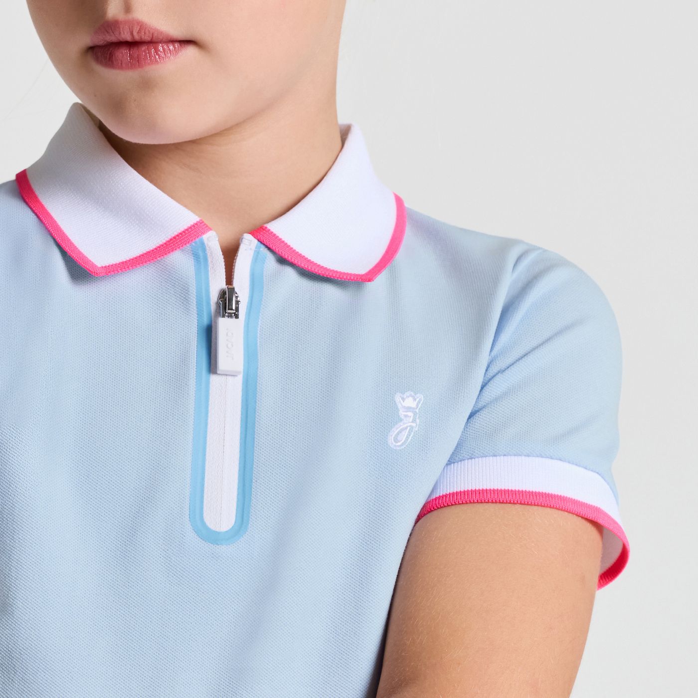 Girls' short-sleeved polo shirt shirt