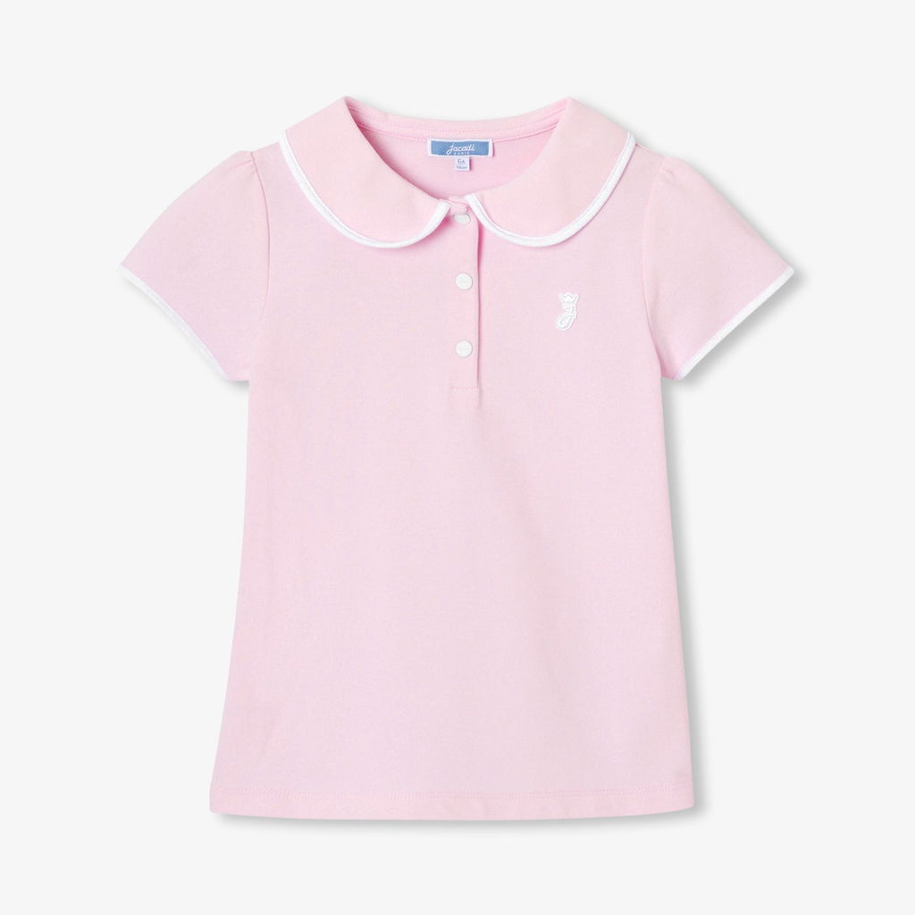 Girls' short-sleeved polo shirt shirt
