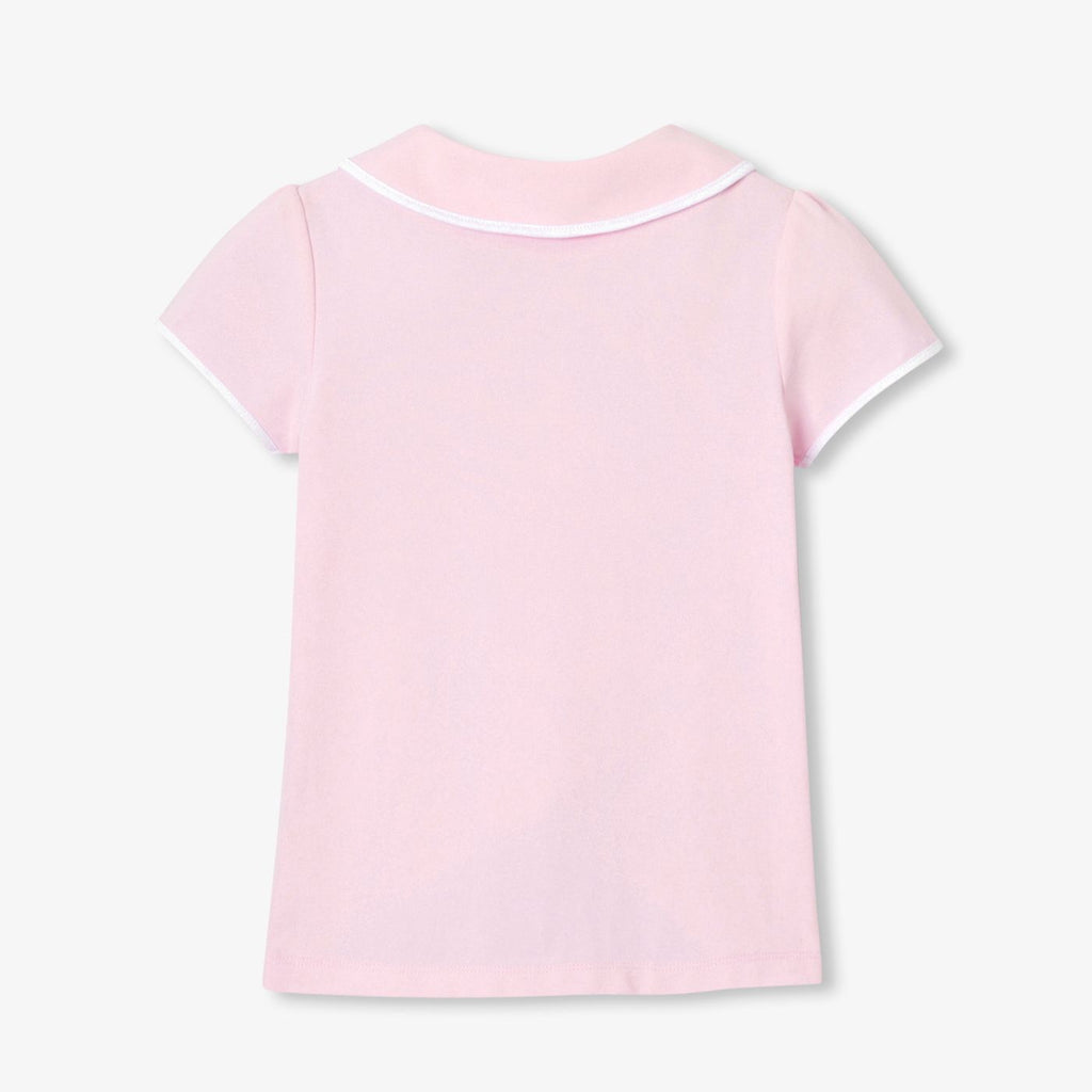 Girls' short-sleeved polo shirt shirt