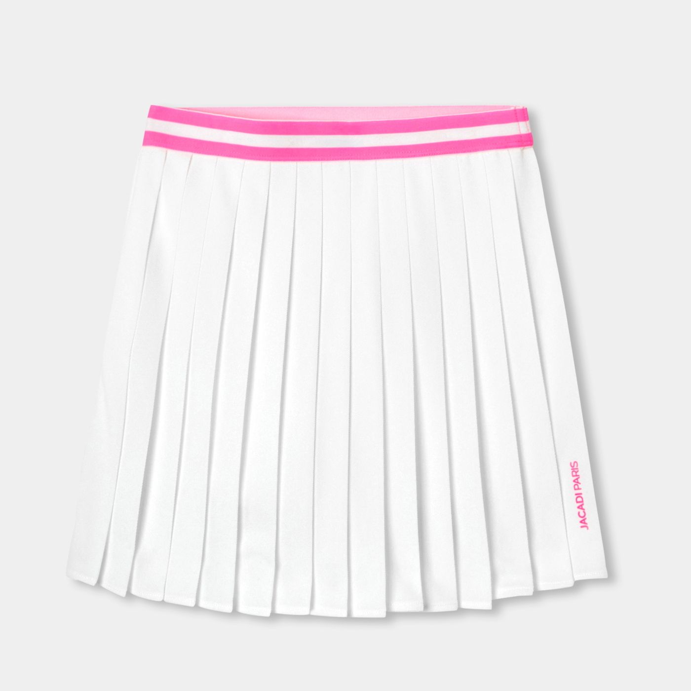 Girl pleated pique knit skirt - Jacadi White