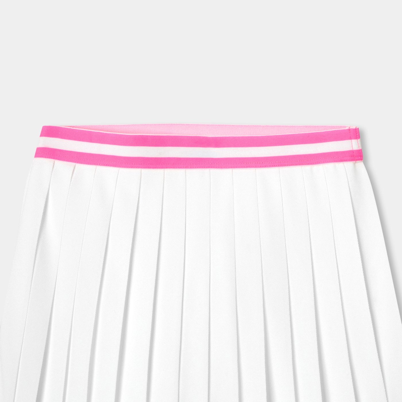 Girl pleated pique knit skirt - Jacadi White