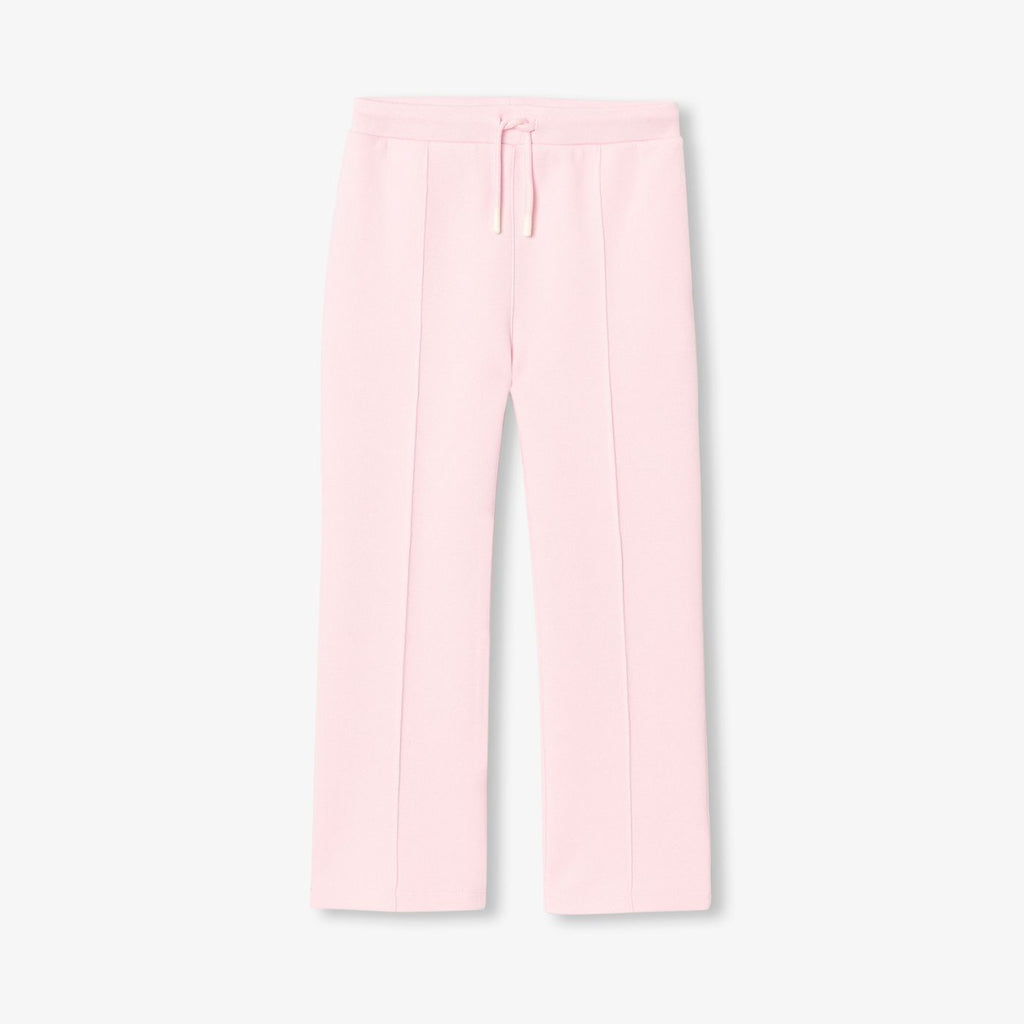 Girls' piqué knit jogging pants