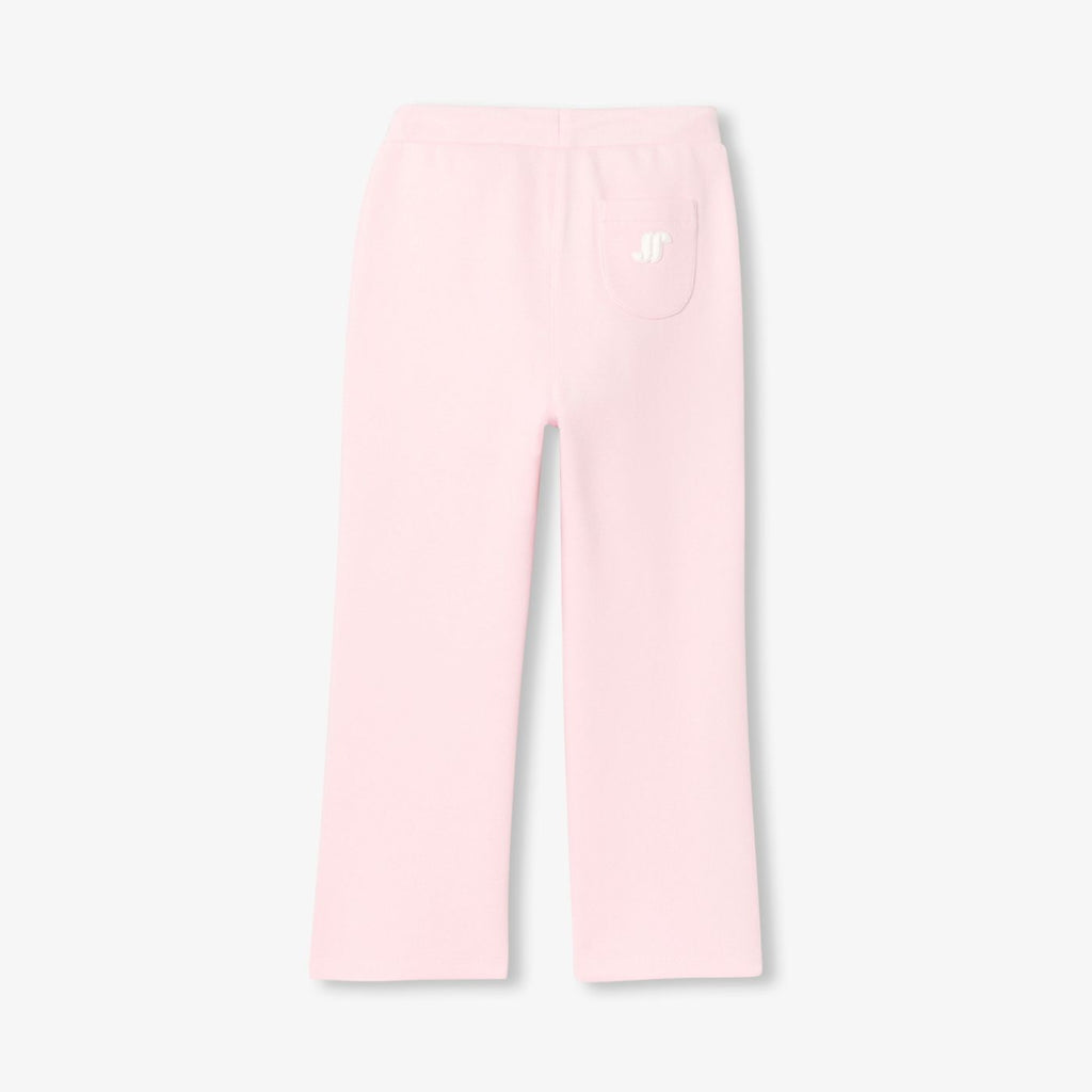 Girls' piqué knit jogging pants