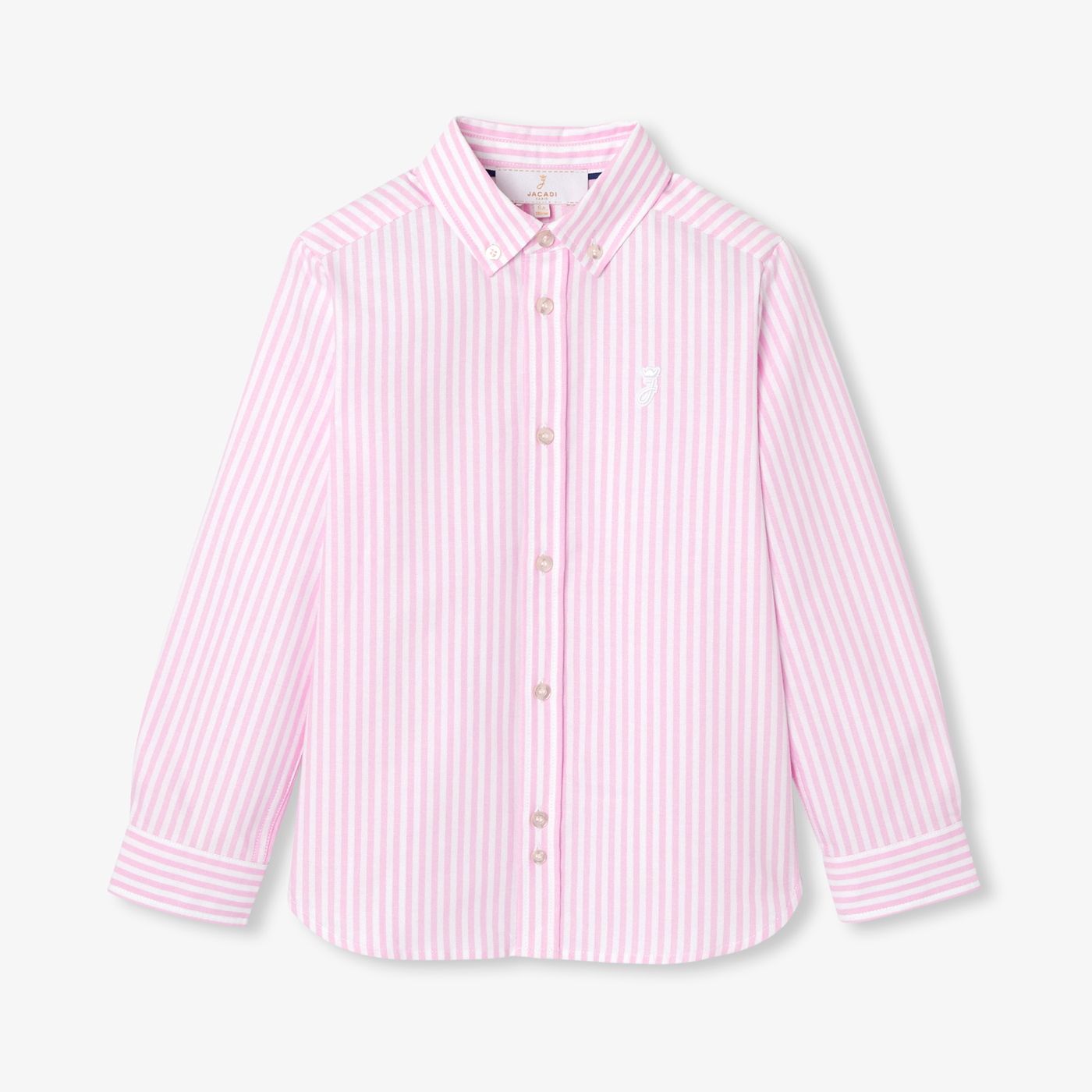 Boy striped Oxford cotton shirt - White/Pink