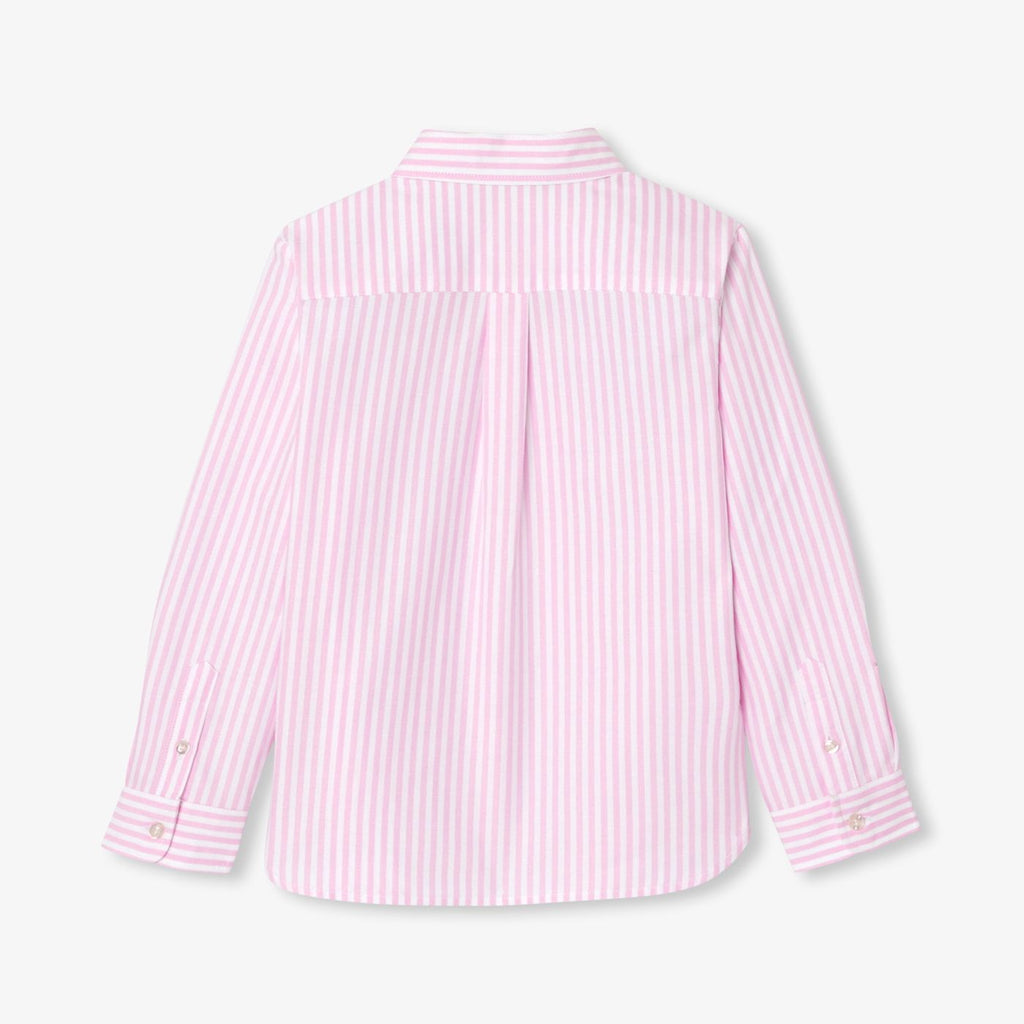 Boy striped Oxford cotton shirt - White/Pink
