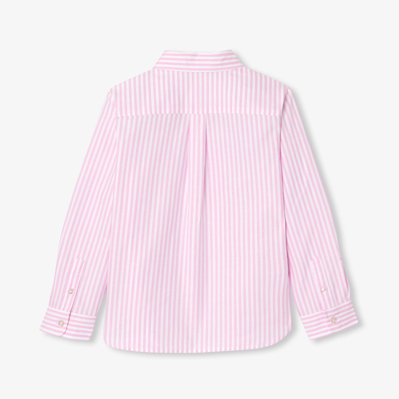 Boy striped Oxford cotton shirt - White/Pink