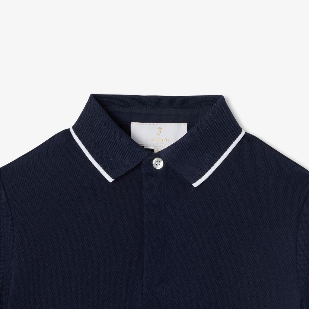 Boy ceremony polo shirt - Navy Blue