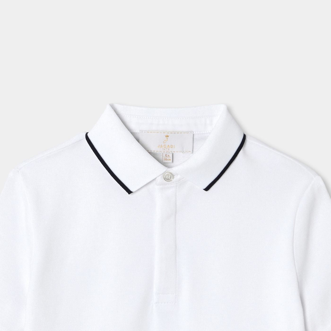 Boy ceremony polo shirt - White