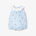 Baby girl cotton poplin romper