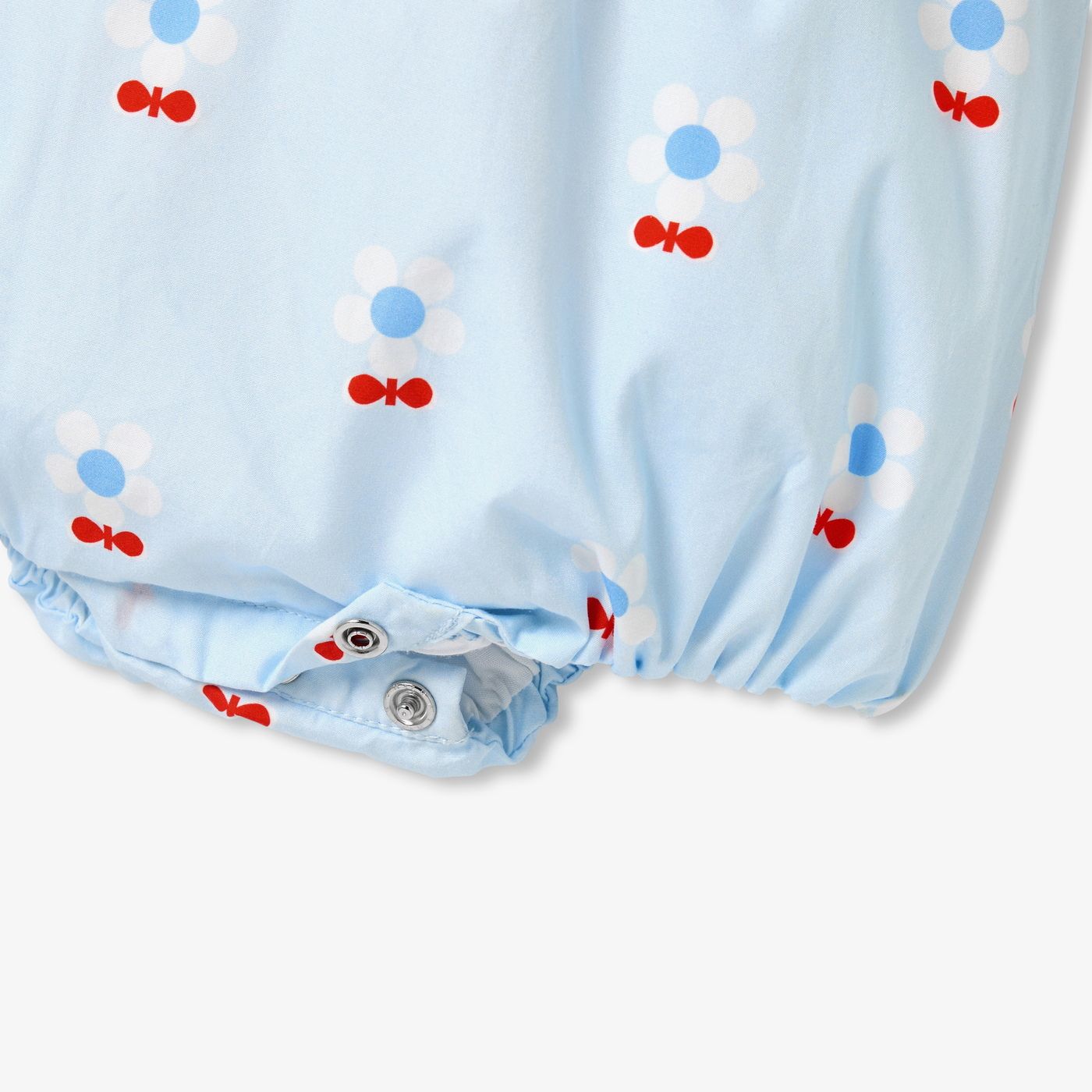 Baby girl cotton poplin romper