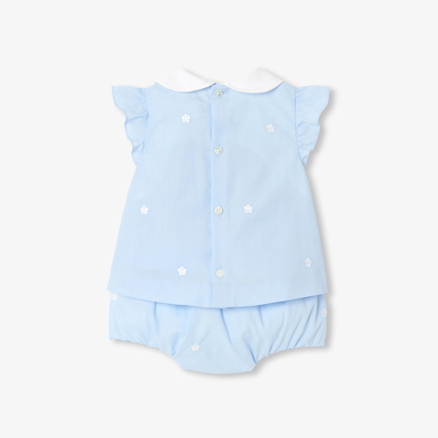 Outfit Set Di Cotton Fil-à-fil Baby Girl - Blue/Multicolour