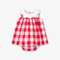 Baby girl gingham poplin dress