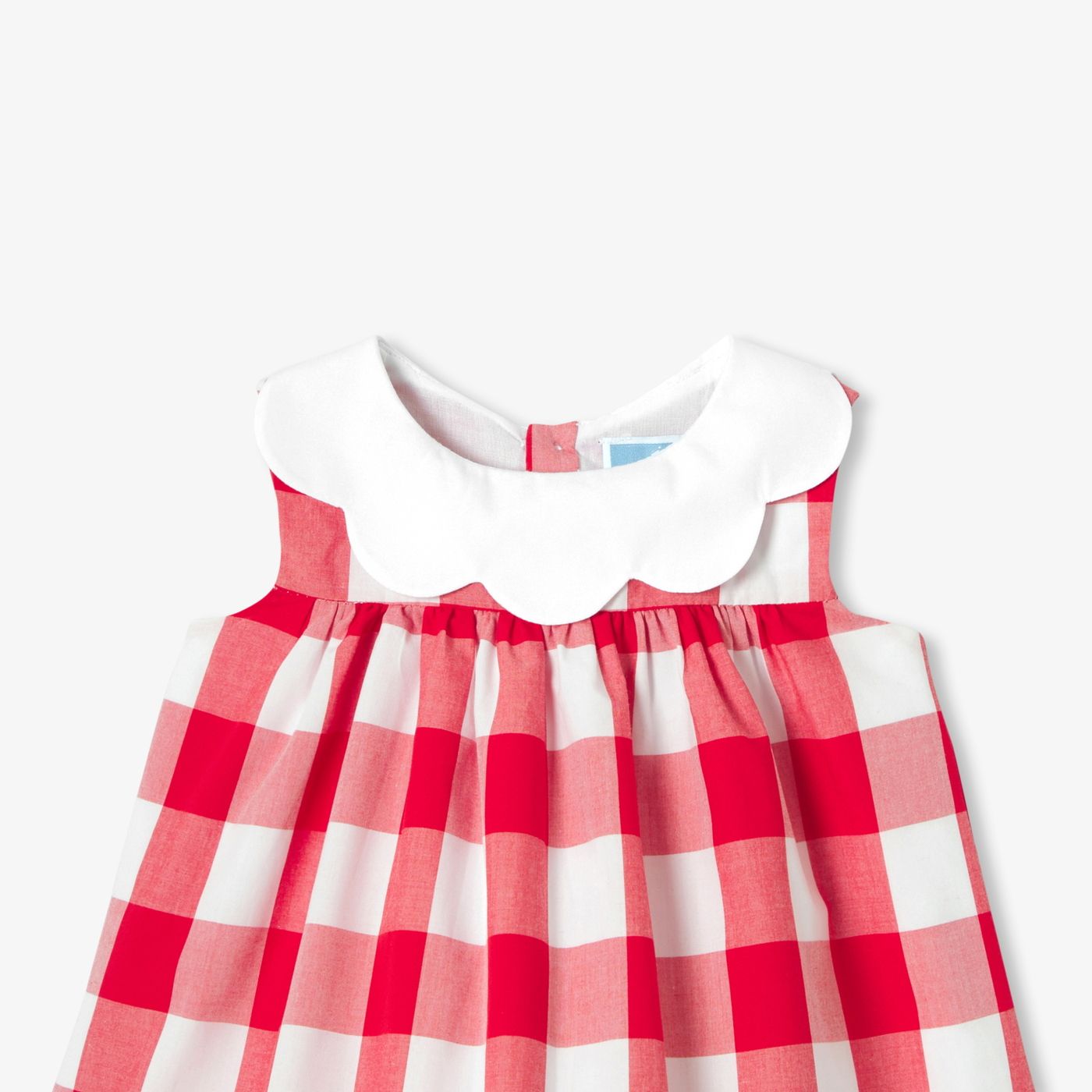 Baby girl gingham poplin dress