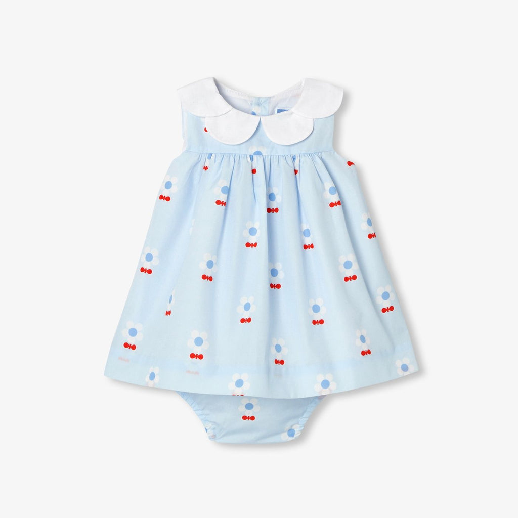 Baby girl floral poplin dress