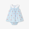Baby girl floral poplin dress
