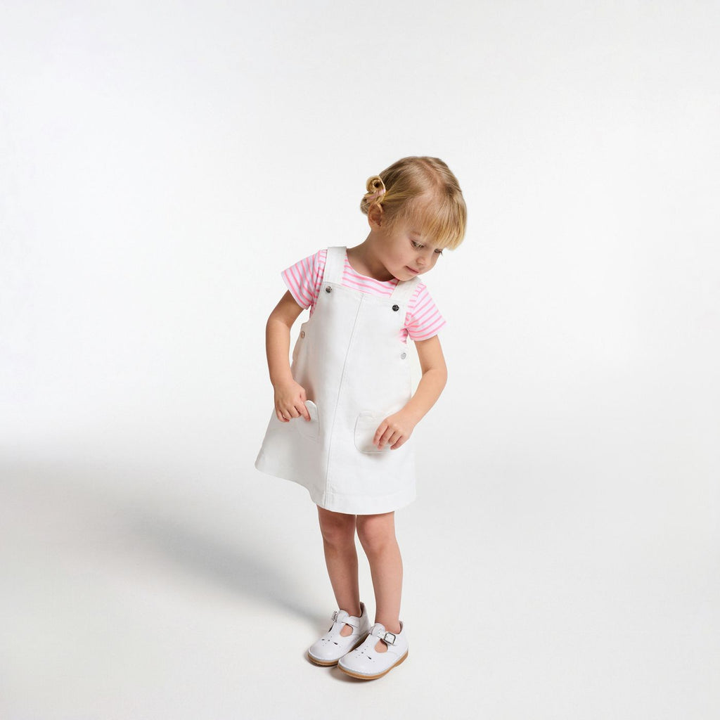 Baby girl twill shirt dress - Jacadi White