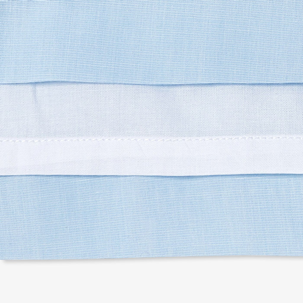 Baby girl fil-a-fil cotton dress - Blue/White