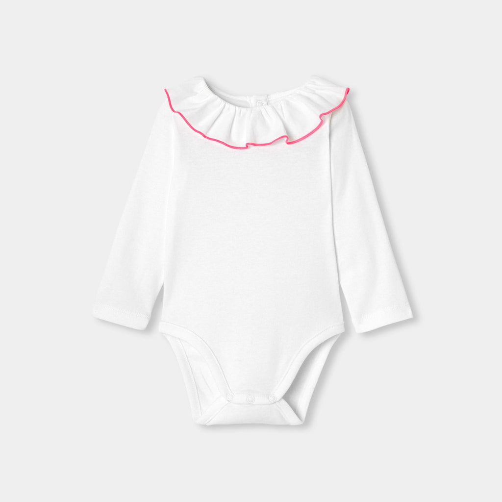 Bodysuit in Cotton Baby Girl - Jacadi White