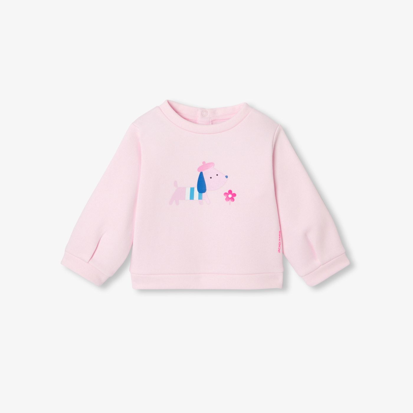 Baby girl sweatshirt top - Powder Pink Jacadi