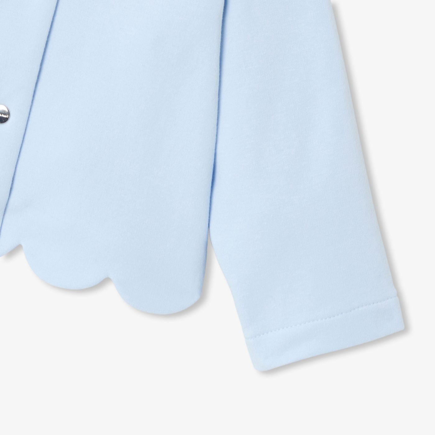 Baby girl sweatshirt cardigan - Canvas Blue