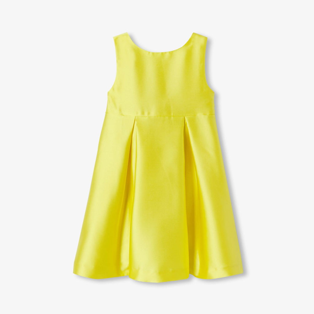 Ceremony Dress in Mikado Satin Girl - Sun Yellow